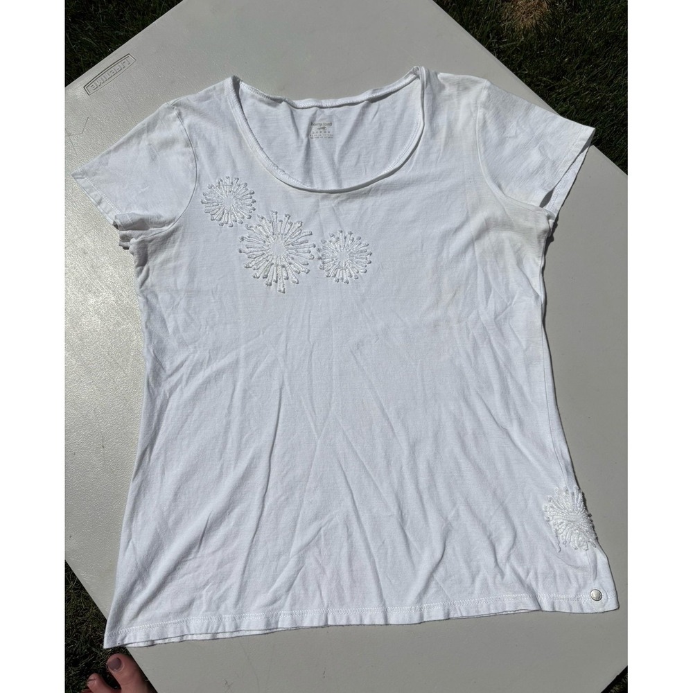 EUC Horny Toad Size Large white shirt